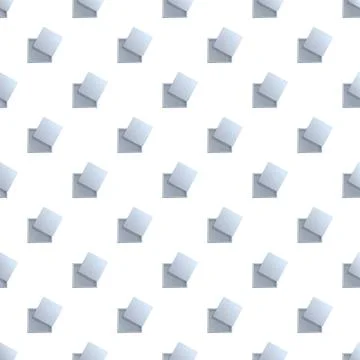 Open grey square boxes seamless pattern background Stock Illustration