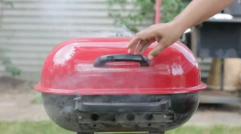 Open Grill Stock Footage 11134382