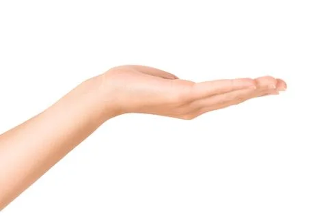 Open hand gesture Stock Photos