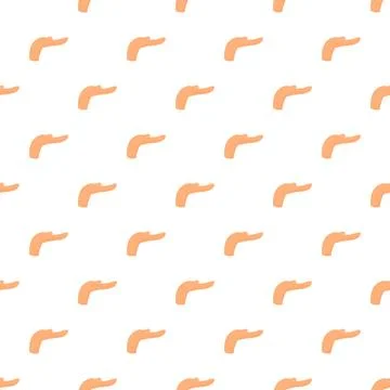 Open hand gesture seamless pattern repeating background Stock Illustration