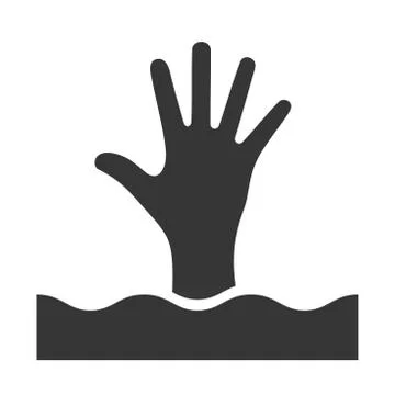 Open Hand Help Icon Stock Illustration