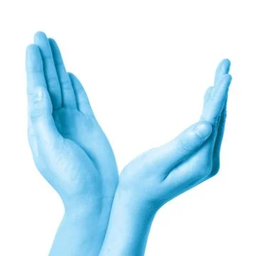 Open hand isolated Stock Photos