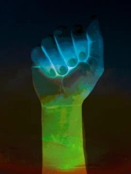 Open hand showing something gesture isolated, Stock Photos