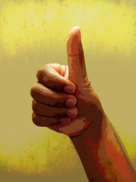 Open hand showing something gesture isolated, Stock Photos