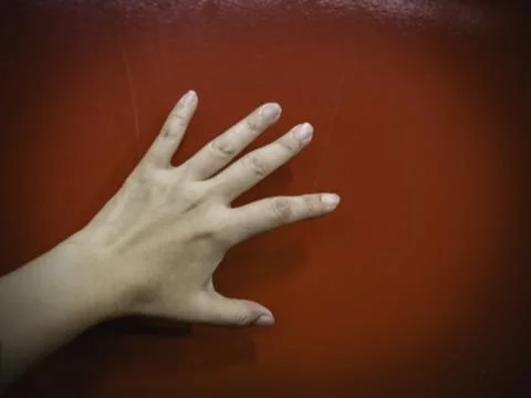 Open hands to show back side,sign and symbol of body language, Stock Photos