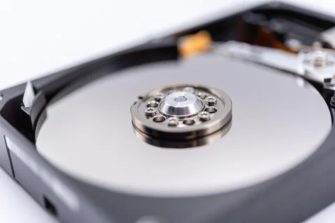 Open Hard Disk Drive Data Storage Stock Photos