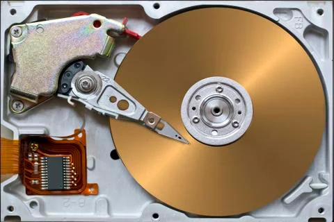 Open hard disk Stock Photos