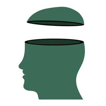 Open head concept Stock Illustration