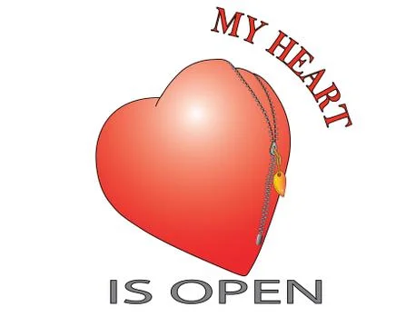 Open heart Stock Illustration