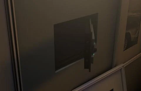 Open Hidden Wall Safe Behind Picture Stock Photos