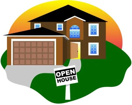 Open House Stock Illustration