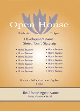 Open House Template Stock Illustration