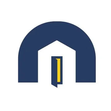 Open House Window Simple Graphic Stock Illustration