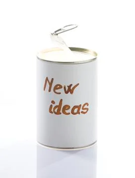 Open ideas can Stock Photos