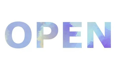 OPEN Stock Illustration