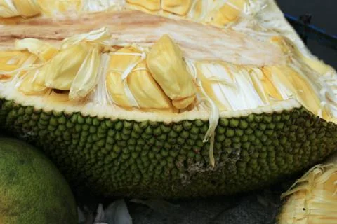 Open jackfruit Stock Photos