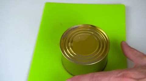 Open a jar of canned fish Stock Footage 67188834