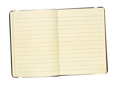 Open journal spread Stock Photos