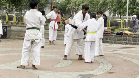 Open karate classes india 4k Stock Footage 241704176