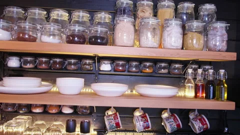 Open Kitchen and Order with Lighting 스톡 동영상 167113158