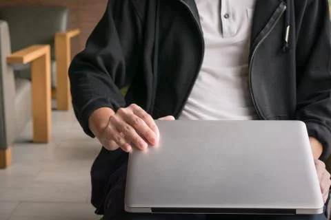 Open Labtop Foto stock