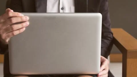 Open Labtop Foto stock