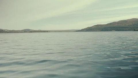 Open Lake Tracking Shot Stock Footage 73877428