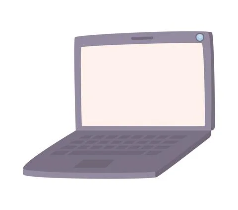 Open laptop computer Illustrazione stock