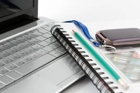 Open laptop computer Stock Photos