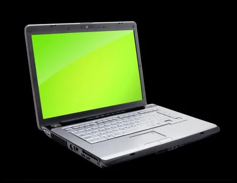 Open laptop Stock Photos