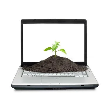 Open laptop Stock Photos
