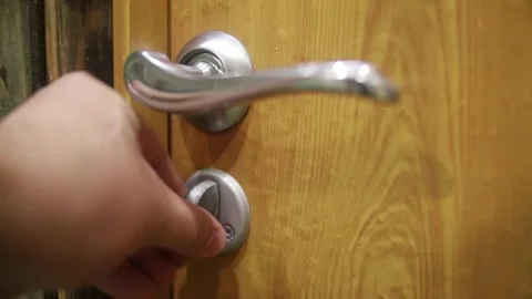 Open the latch from the inside Stock Footage 292846585
