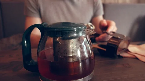 Open leather case with old camera Stock Footage 111837989