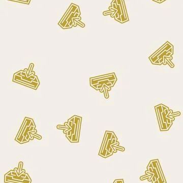Open letter box loading mailbox glyph seamless pattern Stock Illustration