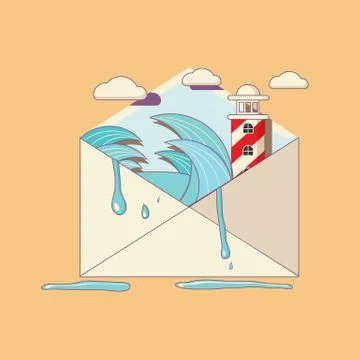 Open letter to the post Stock Illustration