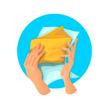 The open letter to read the message and to hold an envelope in hand Stock Illustration