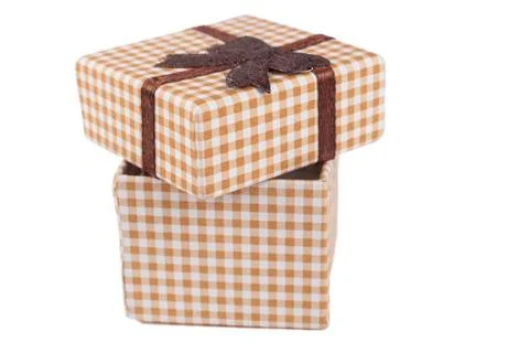 Open Lid Brown Box Stock Photos