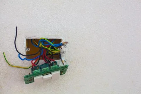 Open light switch Stock Photos