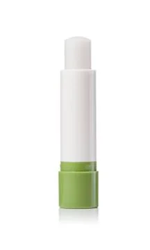 Open lip balm Stock Photos