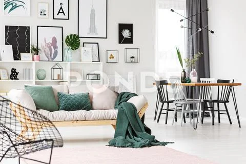 Open living room Stock-Fotos