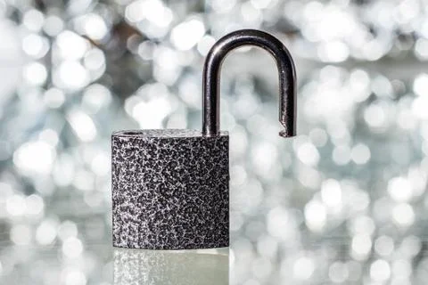 Open lock, access concept Stock Photos