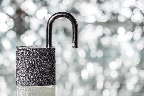 Open lock, access concept Stock Photos