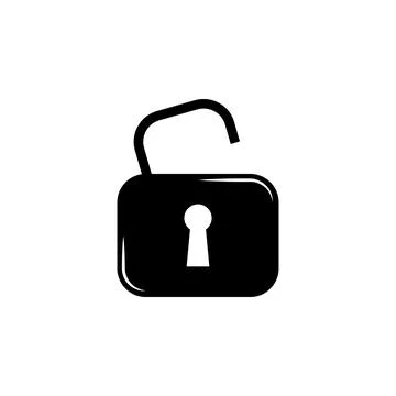 Open lock icon. Element of lock and key elements illustration. Premium quality Stock Illustration