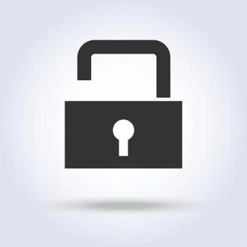 Open lock icon Stock Illustration