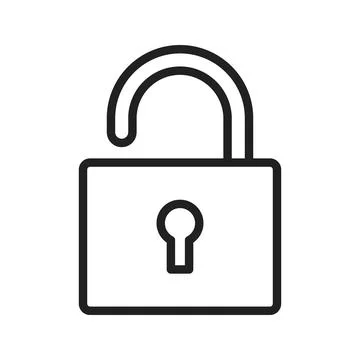 Open Lock icon vector image. Suitable for mobile apps, web apps and print media. Stock Illustration