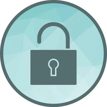Open Lock icon vector image. イラスト素材