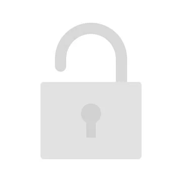 Open Lock icon vector image. Illustrazione stock