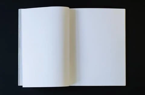 Open magazine mock up Stock Photos