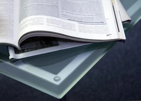 Open magazine Stock Photos