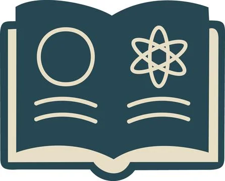 Open magic spell book icon design Stock Illustration